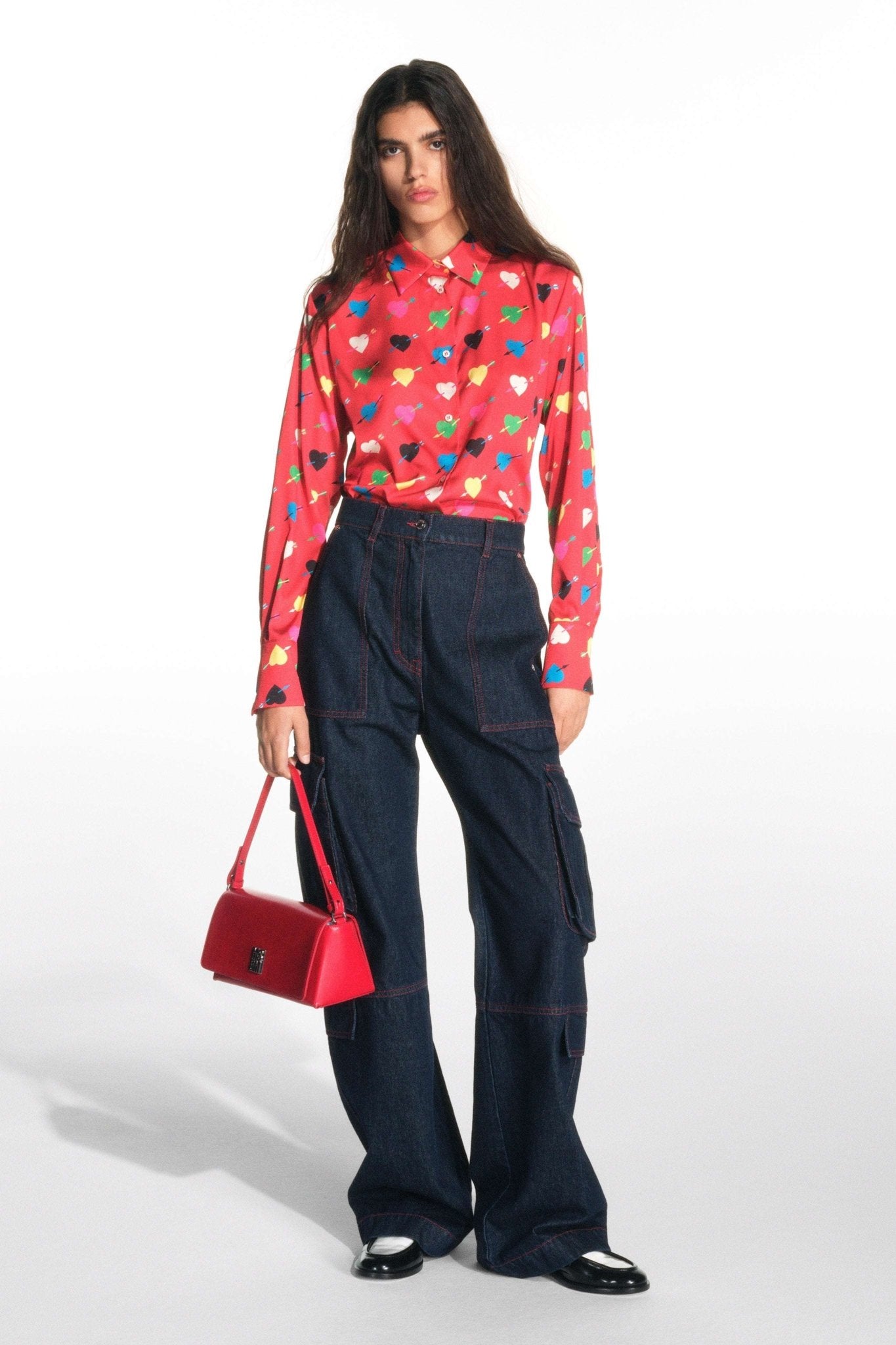 MSGM - Ризи - Heart - Print Shirt - Love|Labels