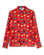 MSGM - Ризи - Heart - Print Shirt - Love|Labels
