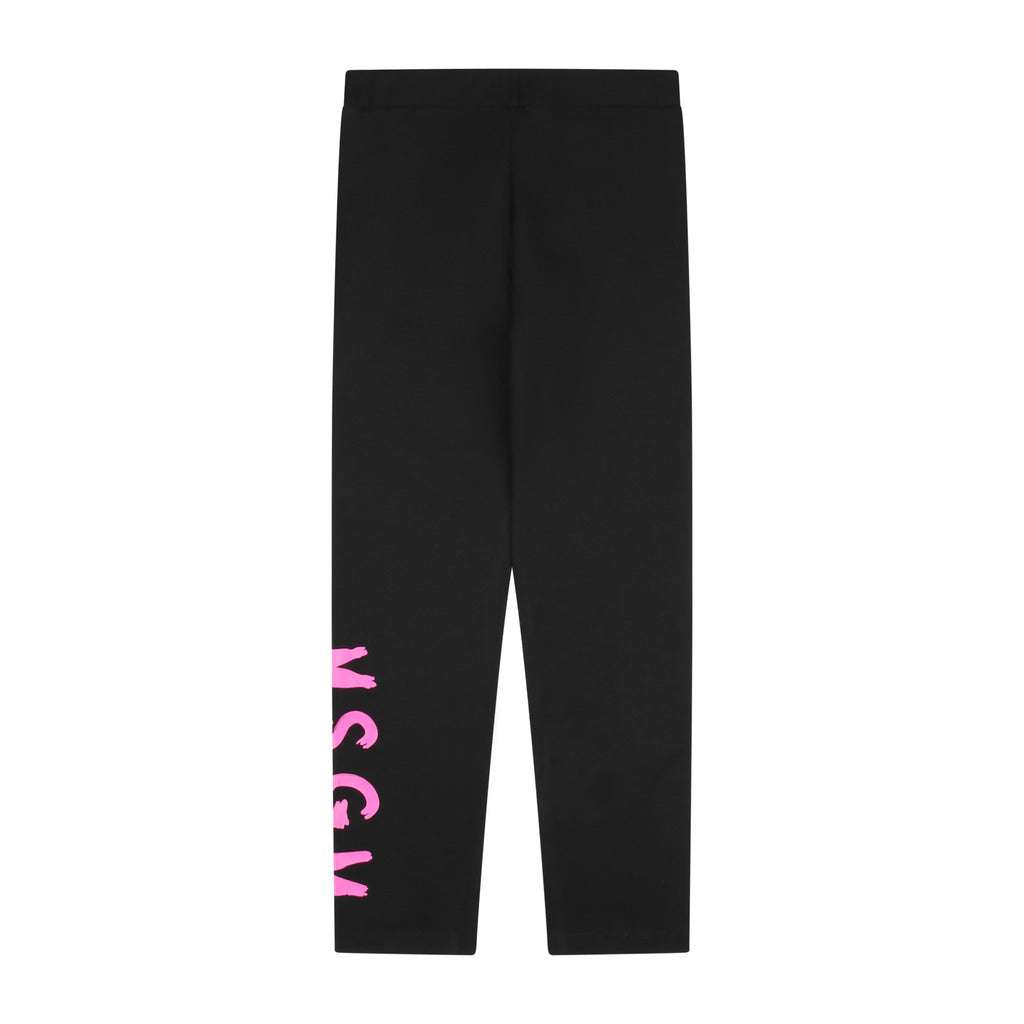 MSGM Kids - Клинове - Black Leggings - Love|Labels