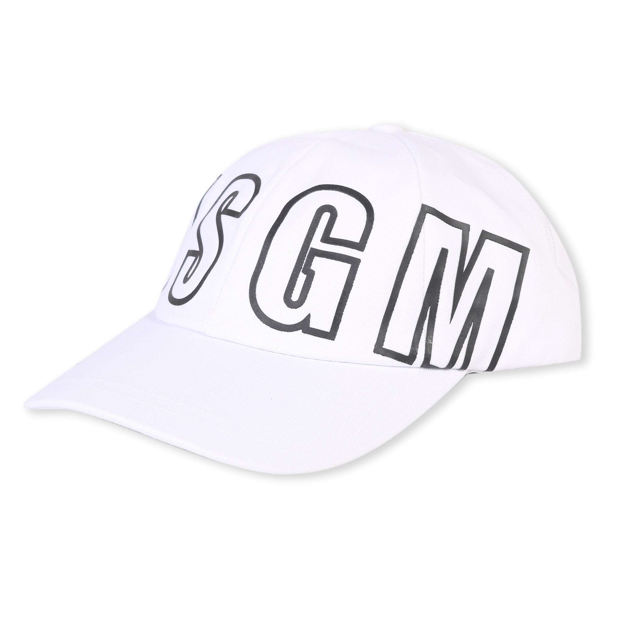 MSGM Kids - Аксесоари - Шапки - White Logo Cap - Love|Labels