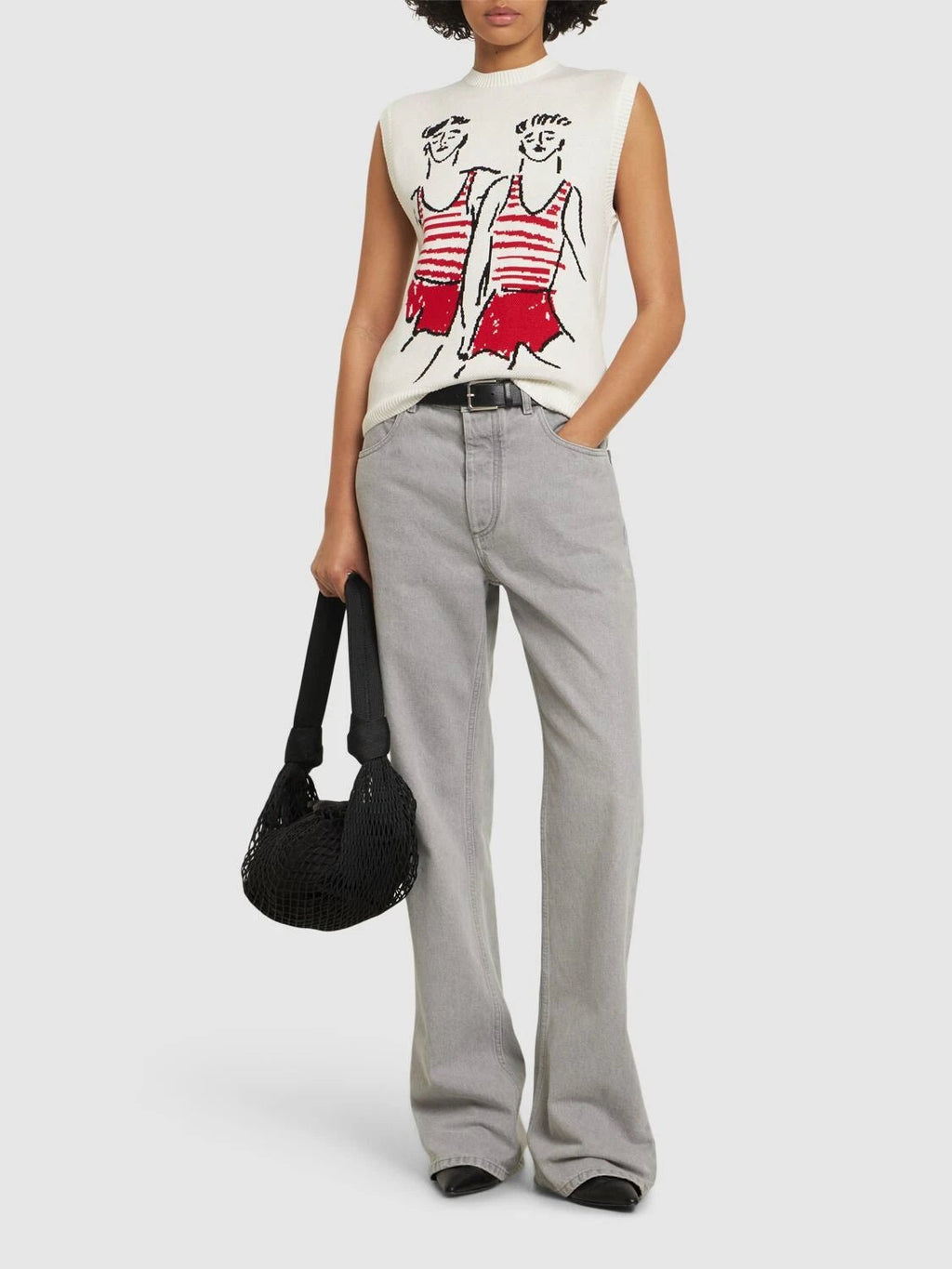 MSGM - Блузи - Knitted Top With Graphics - Love|Labels