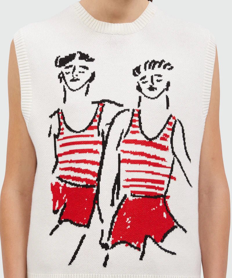 MSGM - Блузи - Knitted Top With Graphics - Love|Labels