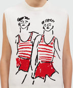 MSGM - Блузи - Knitted Top With Graphics - Love|Labels