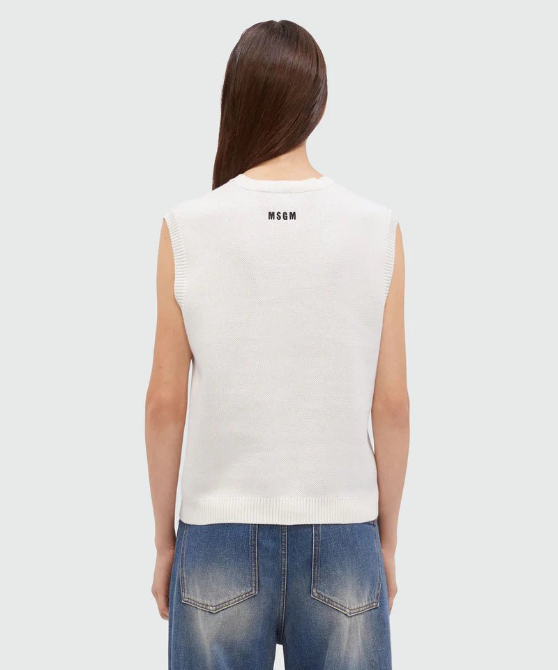 MSGM - Блузи - Knitted Top With Graphics - Love|Labels