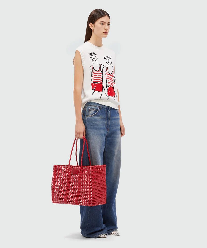 MSGM - Блузи - Knitted Top With Graphics - Love|Labels