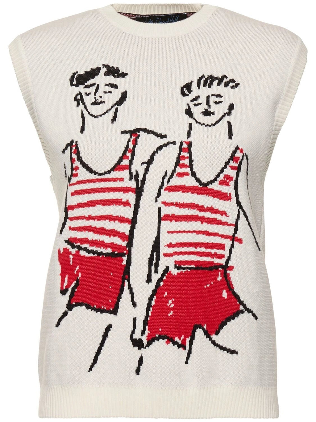MSGM - Блузи - Knitted Top With Graphics - Love|Labels