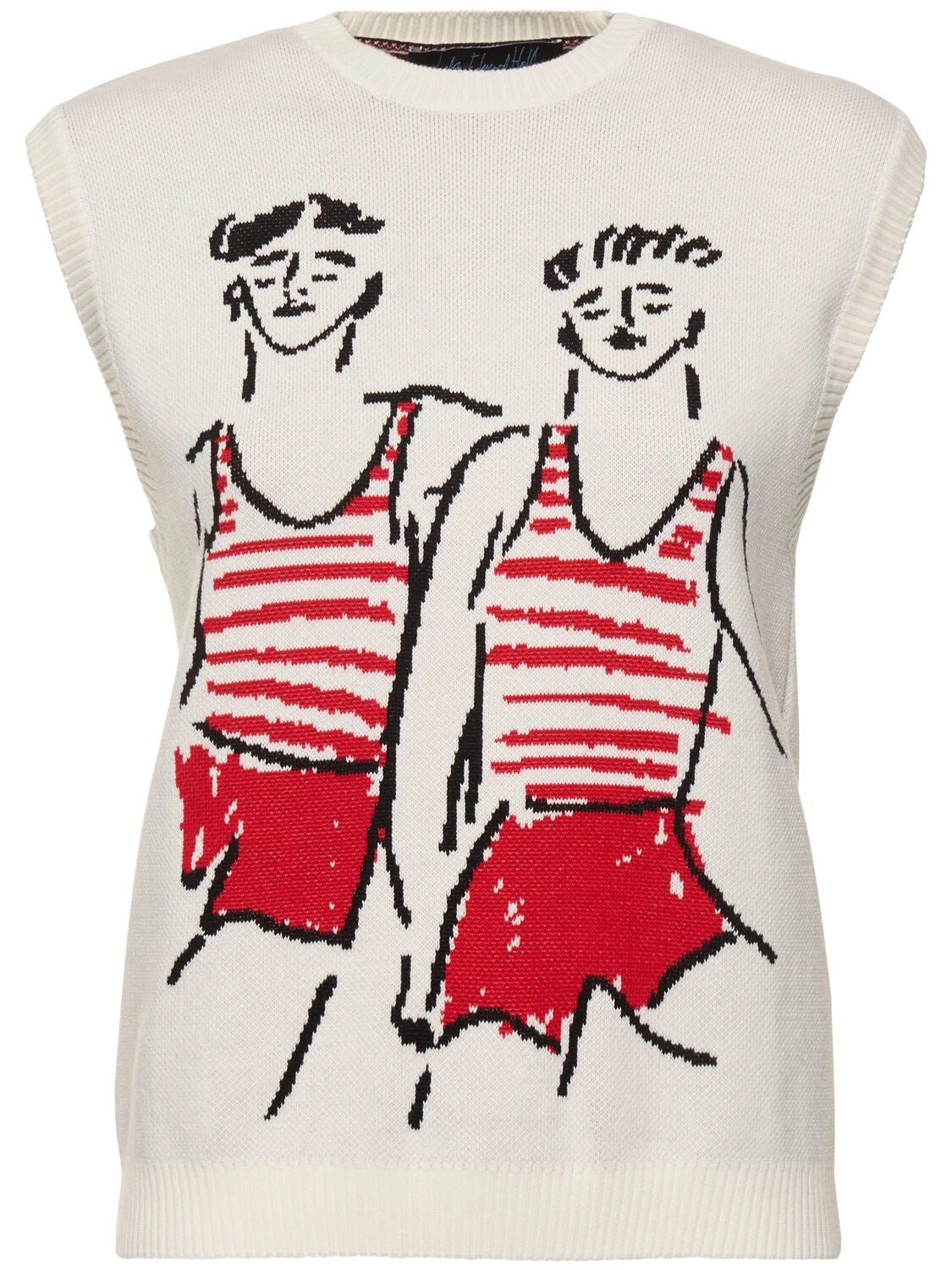 MSGM - Блузи - Knitted Top With Graphics - Love|Labels