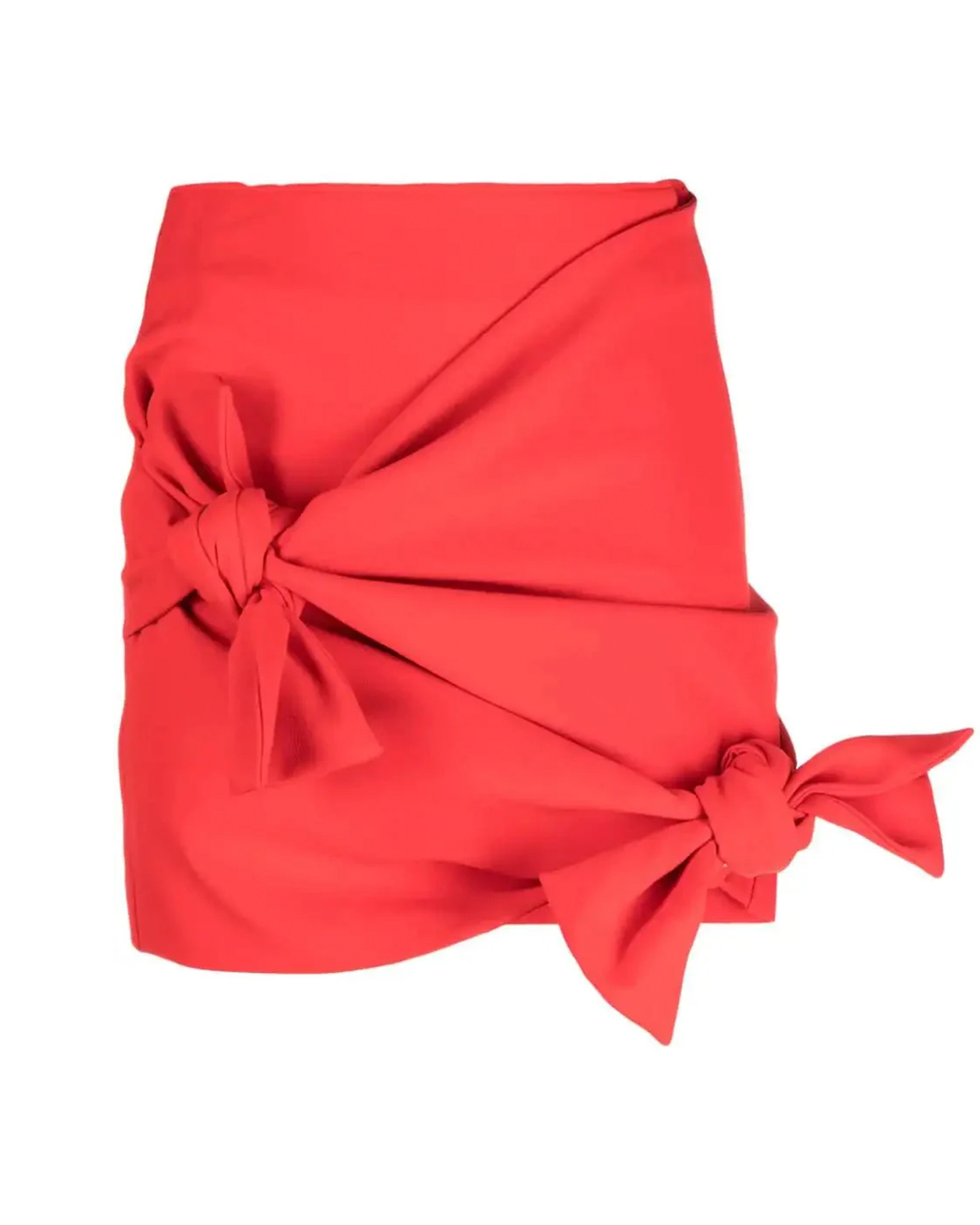 Knot-Detail Fitted Miniskirt
