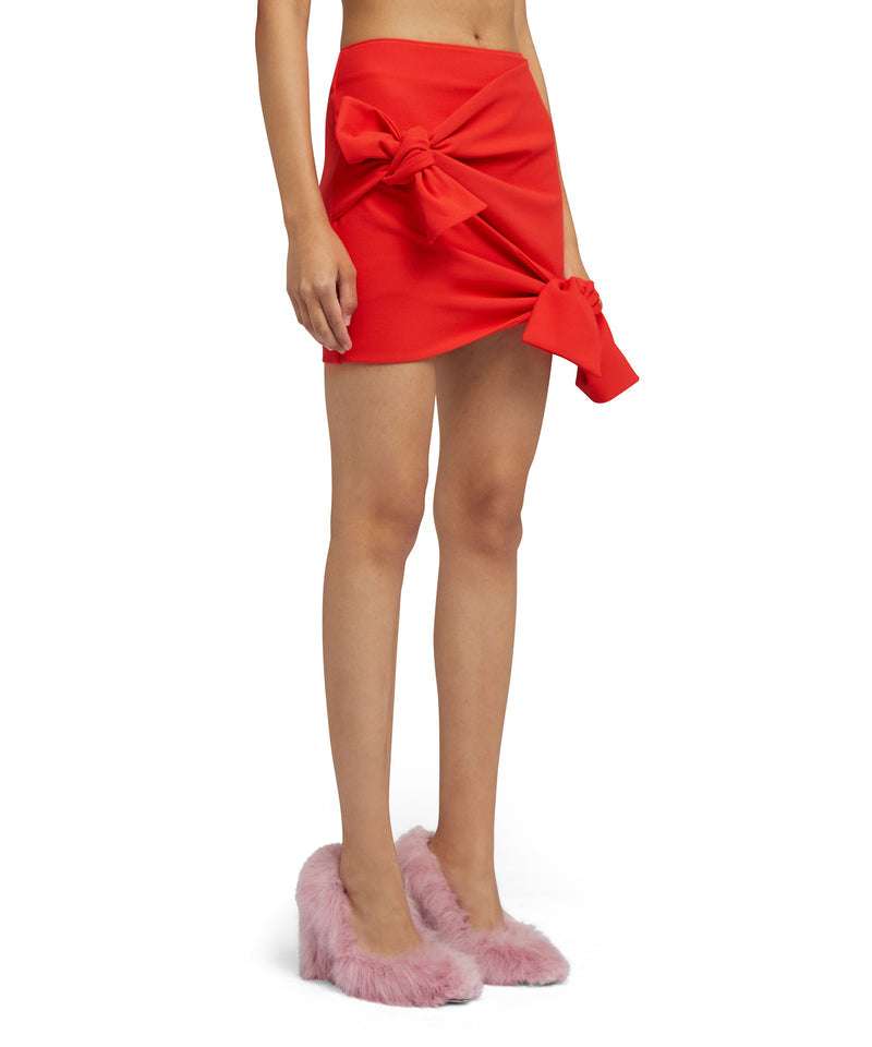 MSGM - Поли - Knot - Detail Fitted Miniskirt - Love|Labels