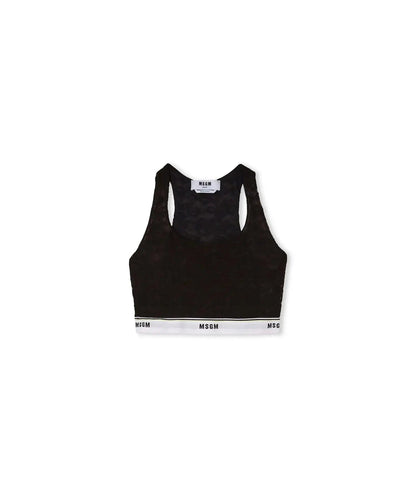MSGM - Бельо - Сутиени - Lace Brassiere with Elastic Band - Love|Labels