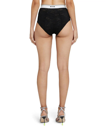 MSGM - Бельо - Бикини - Lace Culottes With Elastic Band - Love|Labels