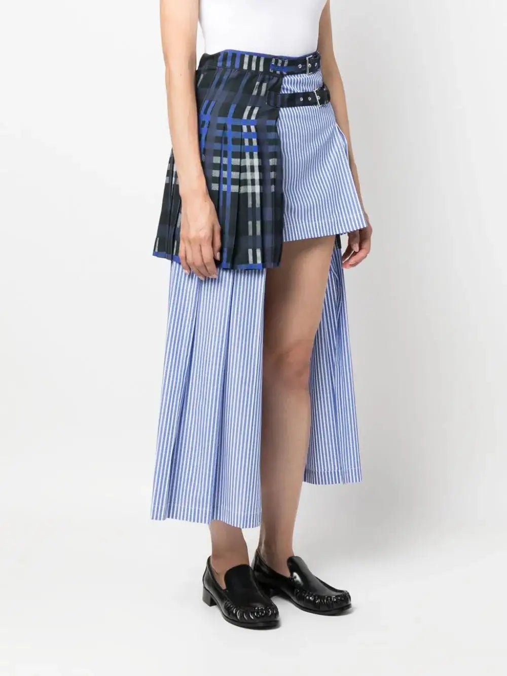 MSGM - Поли - Layered Asymmetric Midi Skirt - Love|Labels