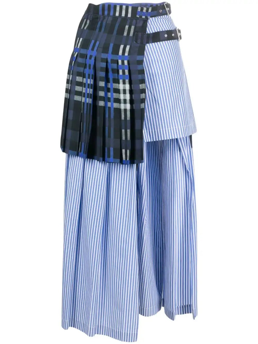 MSGM - Поли - Layered Asymmetric Midi Skirt - Love|Labels