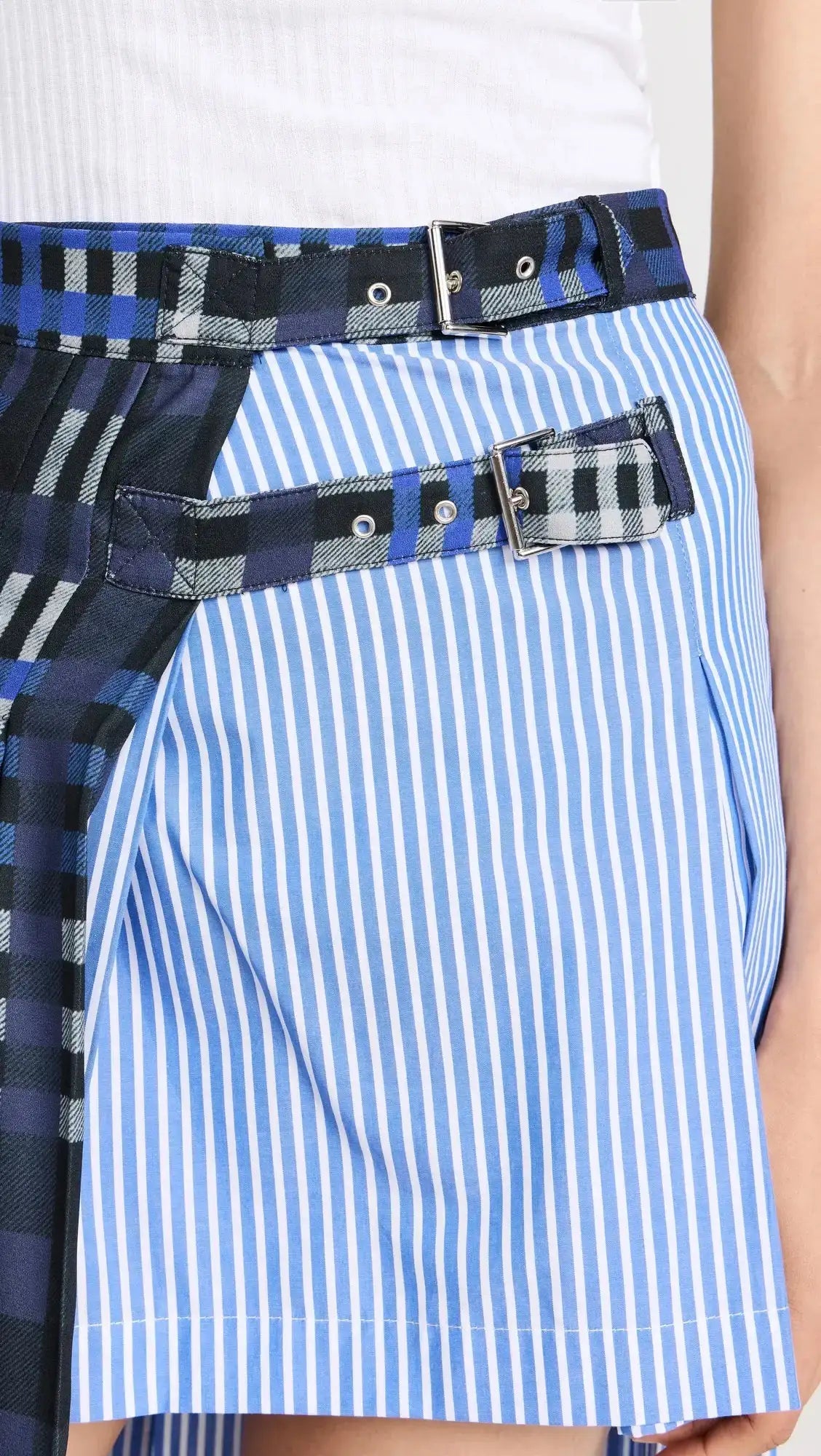 MSGM - Поли - Layered Asymmetric Midi Skirt - Love|Labels