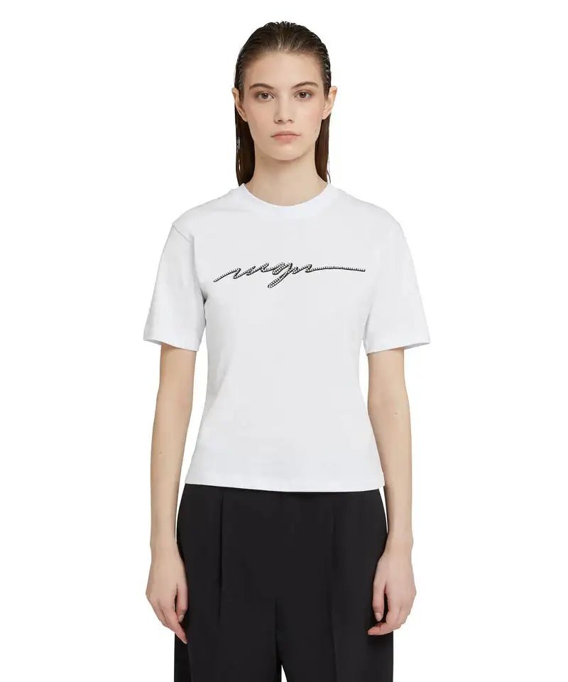 MSGM - Тениски - Logo Embelished T-Shirt - Love|Labels