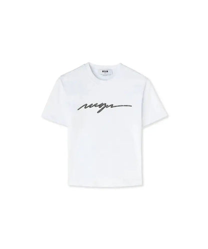MSGM - Тениски - Logo Embelished T-Shirt - Love|Labels