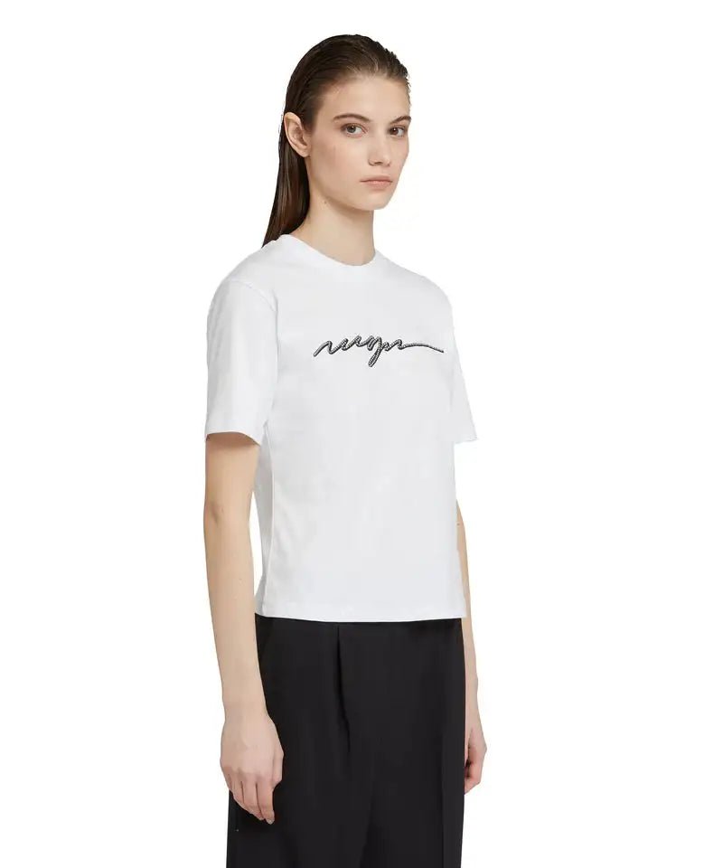 MSGM - Тениски - Logo Embelished T-Shirt - Love|Labels