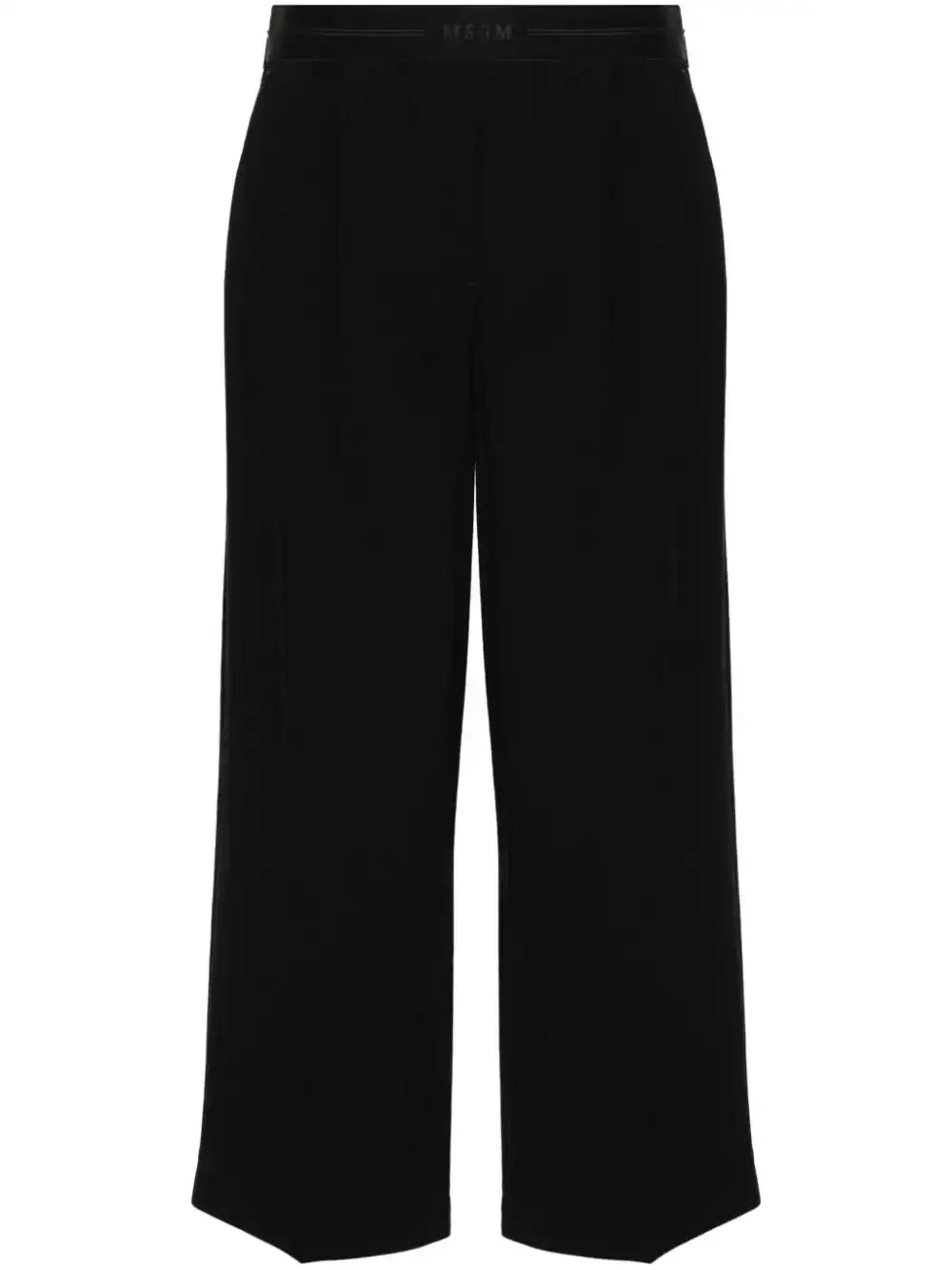 MSGM - Панталони - Logo - Waistband Cropped Trousers - Love|Labels