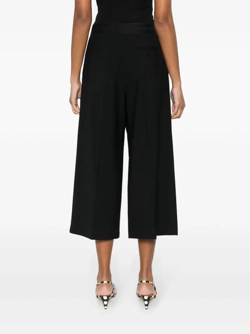 MSGM - Панталони - Logo - Waistband Cropped Trousers - Love|Labels