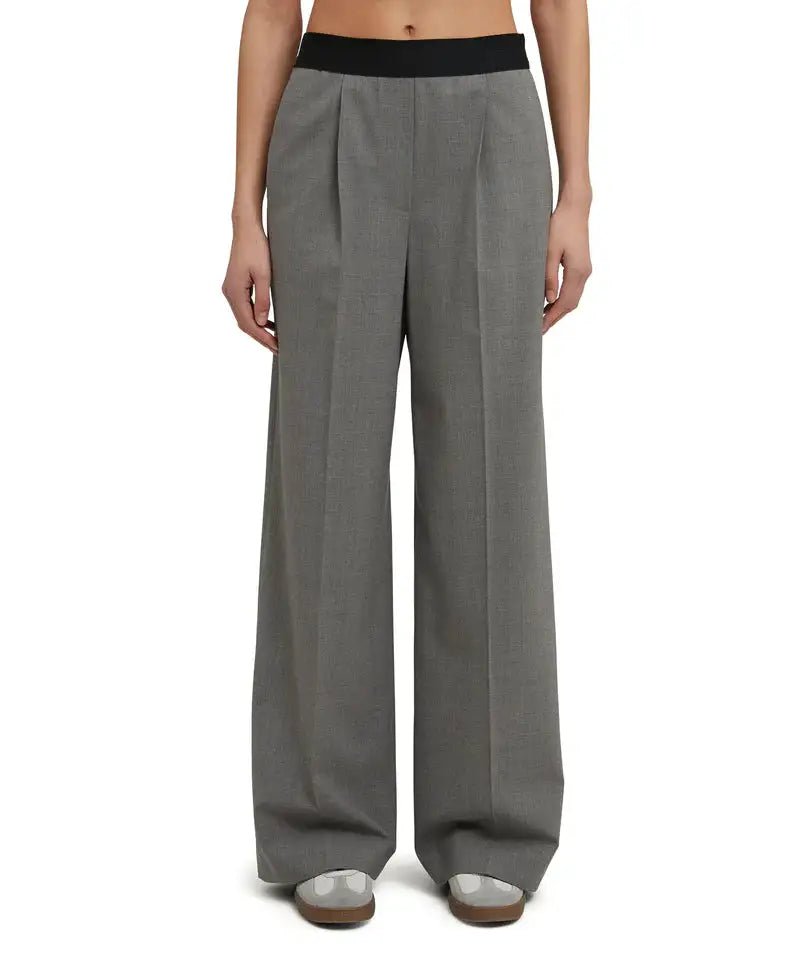 MSGM - Панталони - Logo - Waistband Trousers - Love|Labels