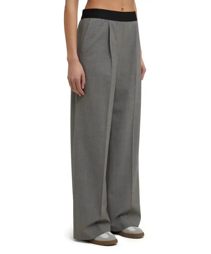 MSGM - Панталони - Logo - Waistband Trousers - Love|Labels