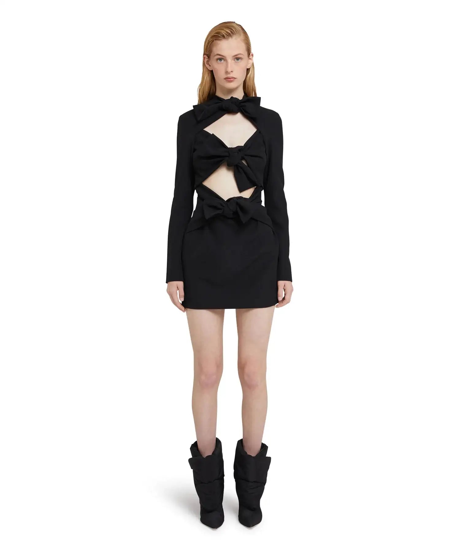 MSGM - Рокли - Mini dress in "Textured Crepe Cady" - Love|Labels