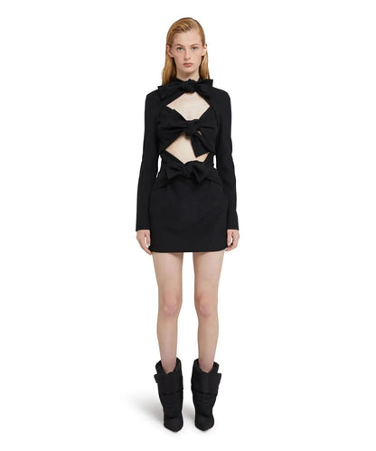 MSGM - Рокли - Mini dress in "Textured Crepe Cady" - Love|Labels