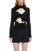 MSGM - Рокли - Mini dress in "Textured Crepe Cady" - Love|Labels