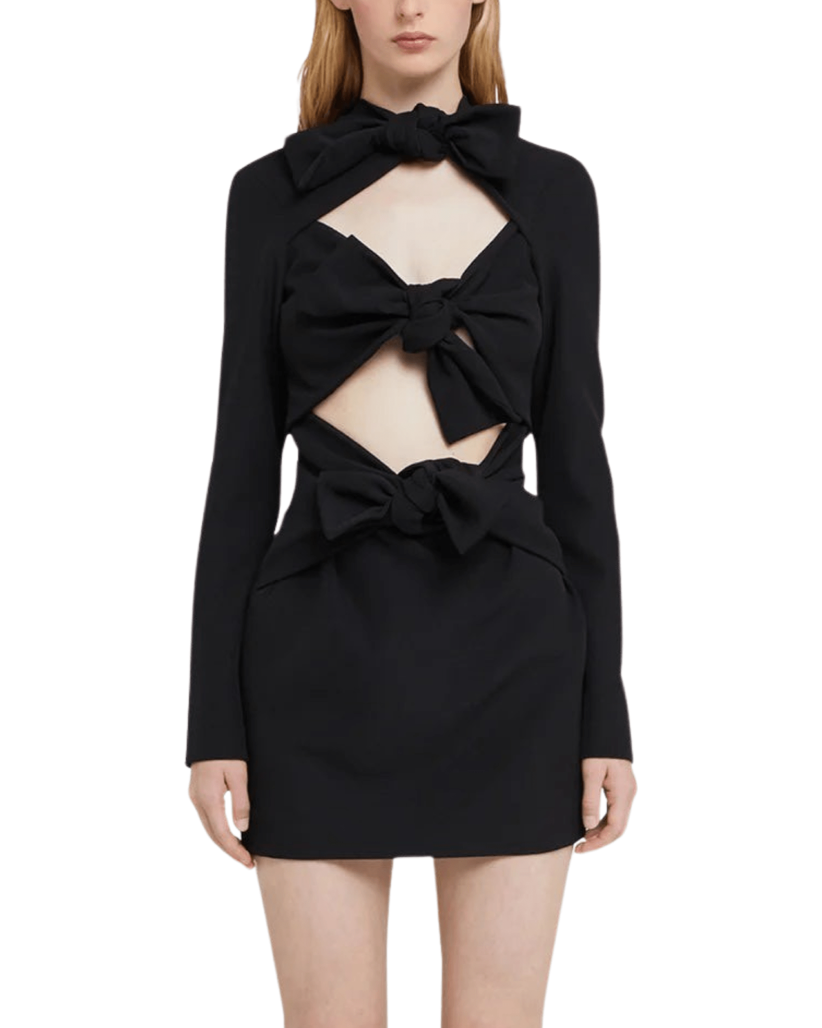 MSGM - Рокли - Mini dress in "Textured Crepe Cady" - Love|Labels
