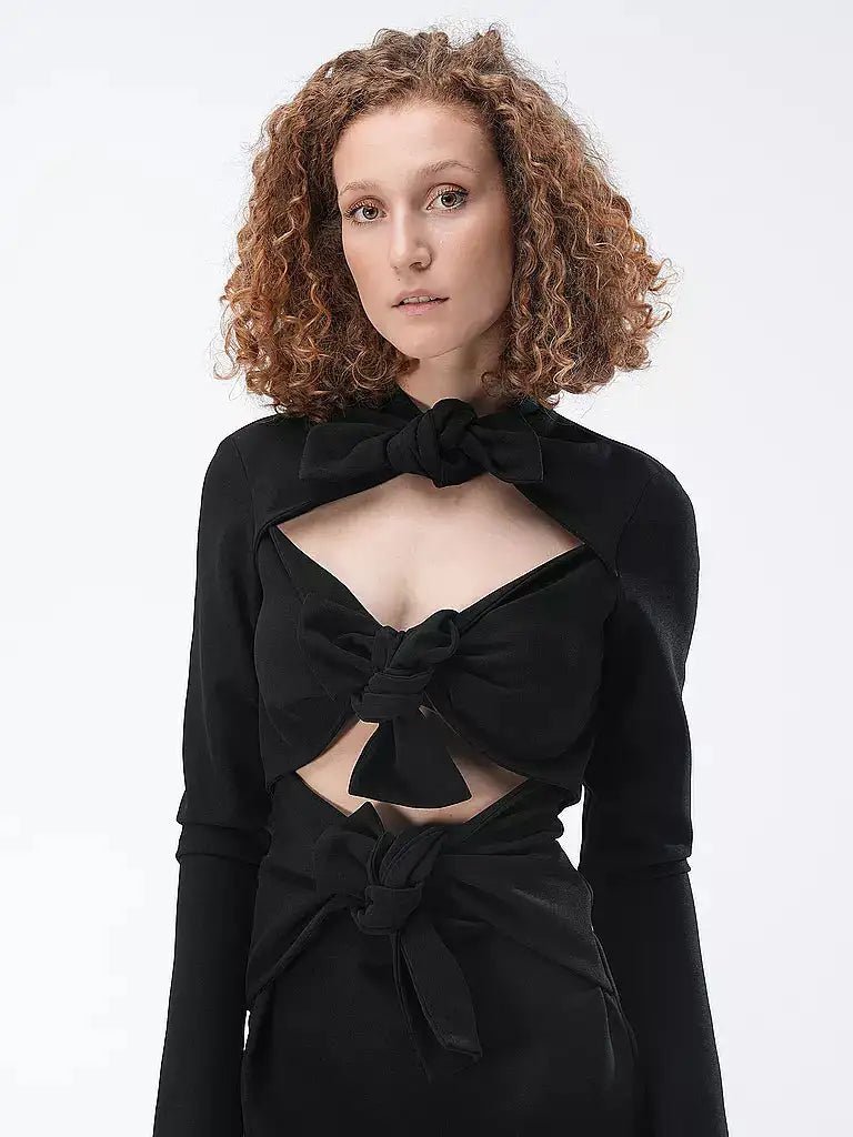 MSGM - Рокли - Mini dress in "Textured Crepe Cady" - Love|Labels