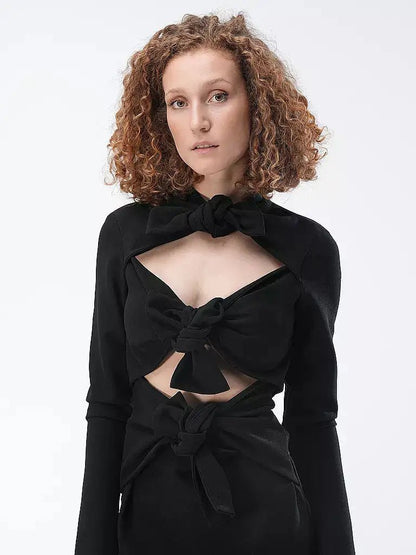 MSGM - Рокли - Mini dress in "Textured Crepe Cady" - Love|Labels