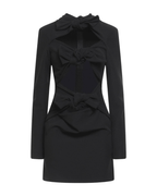 MSGM - Рокли - Mini dress in "Textured Crepe Cady" - Love|Labels