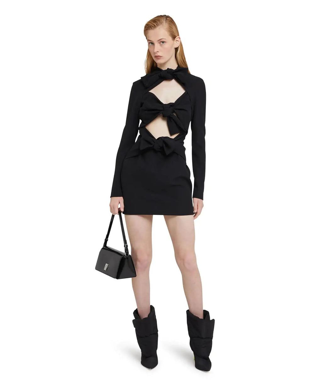 MSGM - Рокли - Mini dress in "Textured Crepe Cady" - Love|Labels