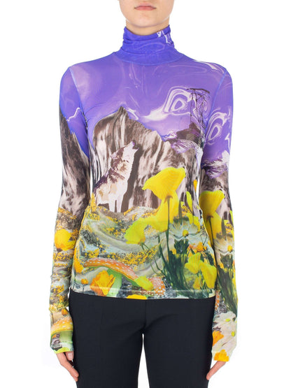 MSGM - Блузи - Mountain Print Top - Love|Labels