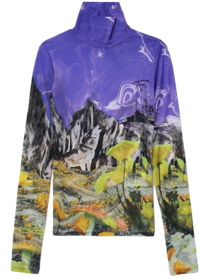 MSGM - Блузи - Mountain Print Top - Love|Labels