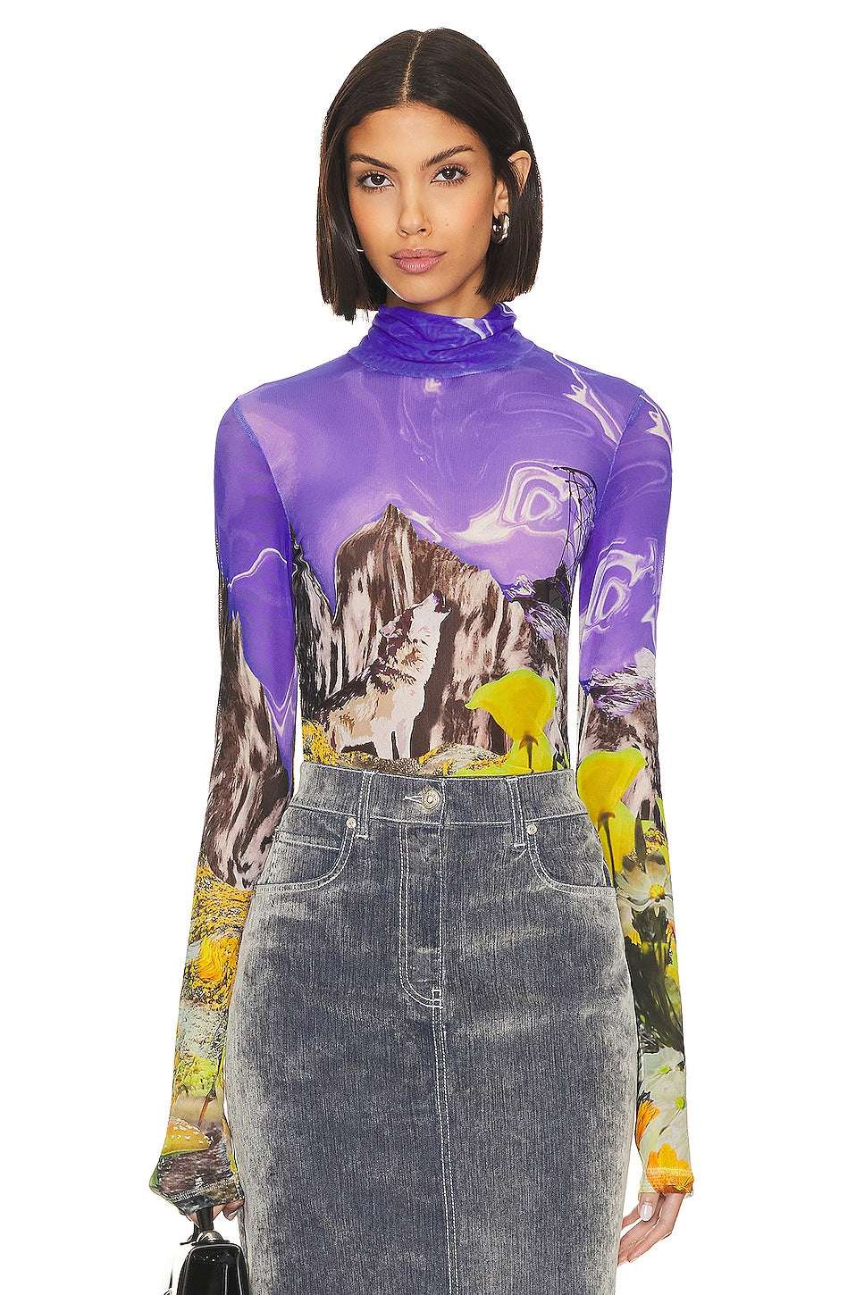 MSGM - Блузи - Mountain Print Top - Love|Labels