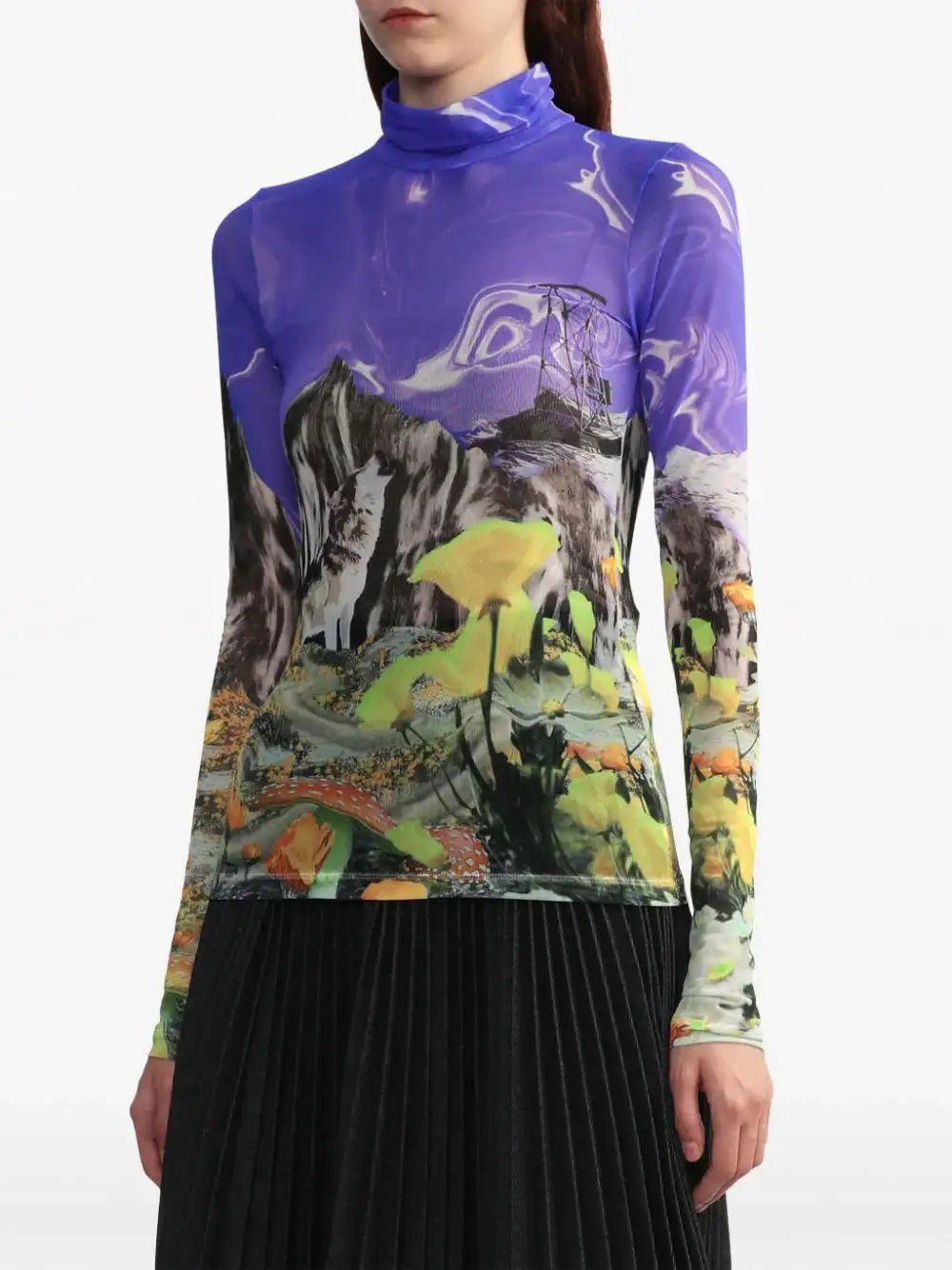 MSGM - Блузи - Mountain Print Top - Love|Labels