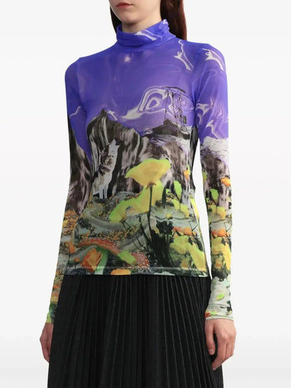 MSGM - Блузи - Mountain Print Top - Love|Labels