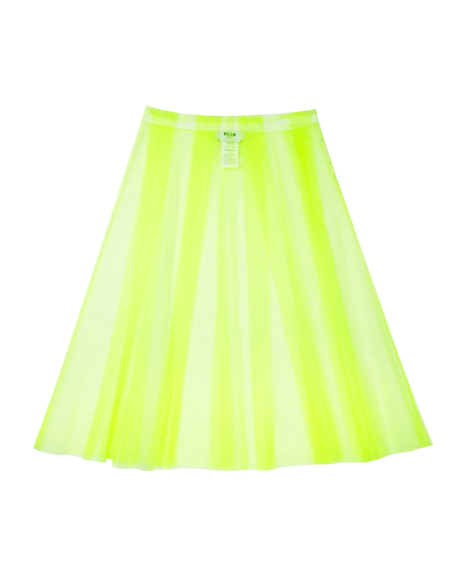 MSGM - Поли - Neon Transperant Tulle Skirt - Love|Labels