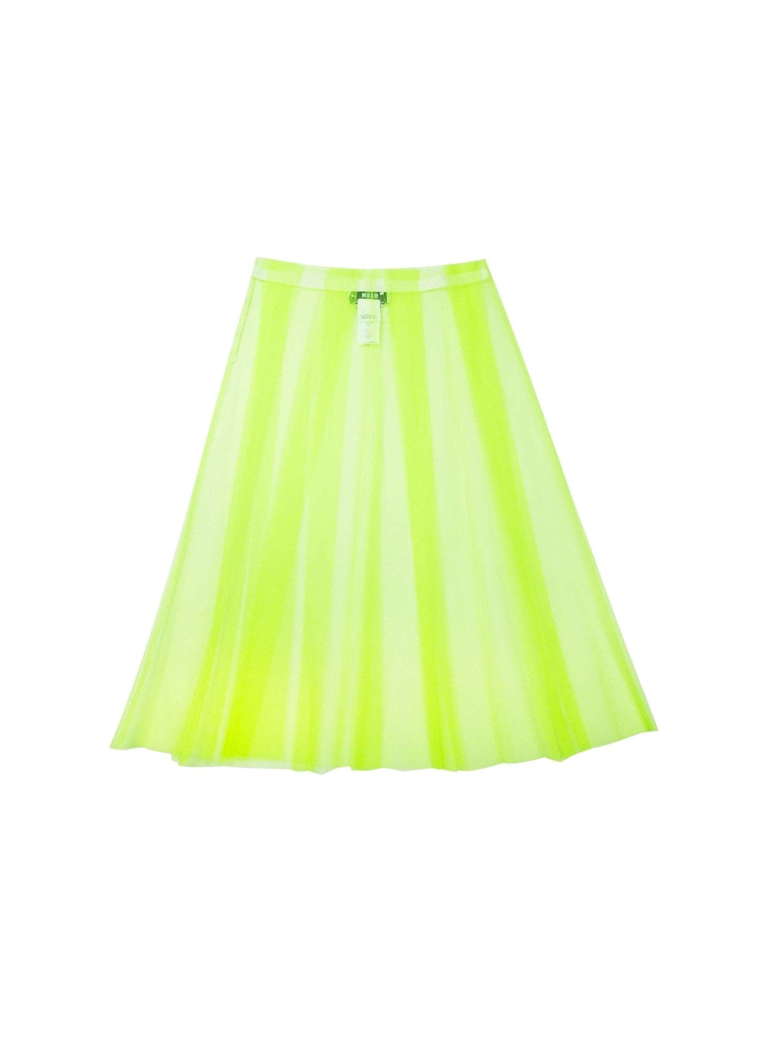 MSGM - Поли - Neon Transperant Tulle Skirt - Love|Labels