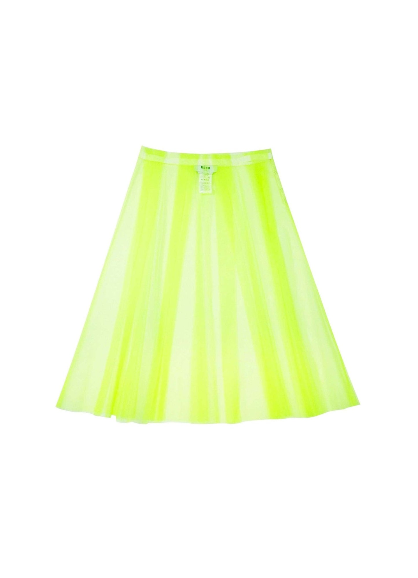 MSGM - Поли - Neon Transperant Tulle Skirt - Love|Labels