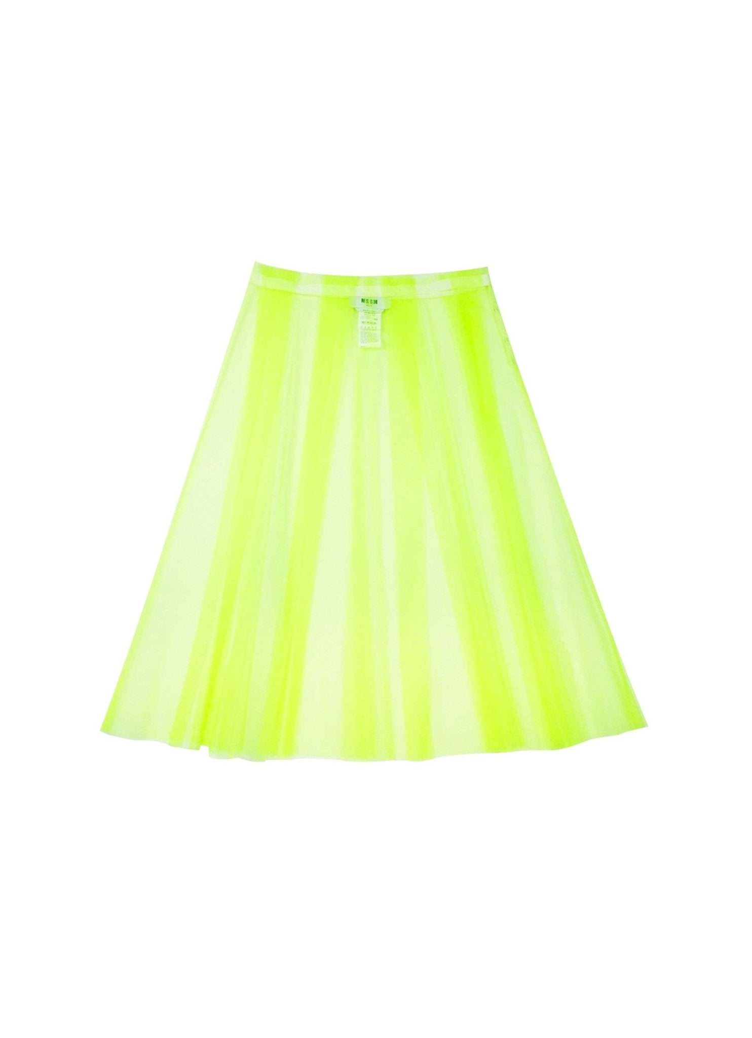 MSGM - Поли - Neon Transperant Tulle Skirt - Love|Labels