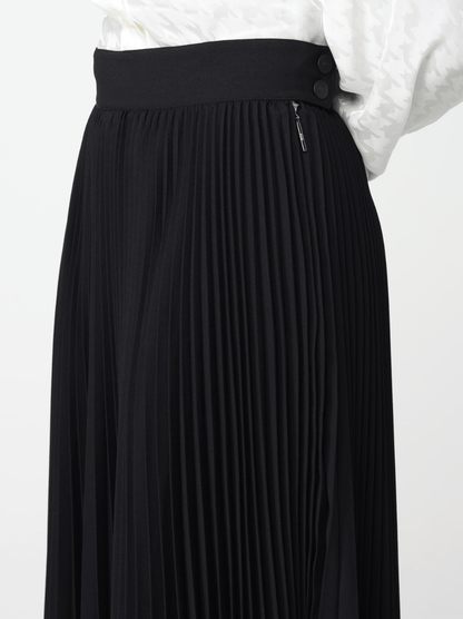 MSGM - Поли - Pleated Asymmetric Long Skirt - Love|Labels