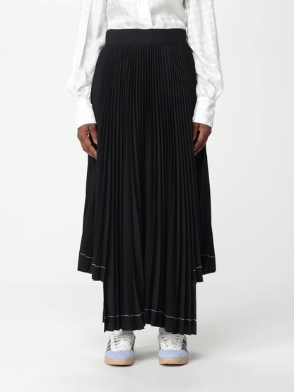 MSGM - Поли - Pleated Asymmetric Long Skirt - Love|Labels