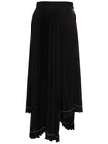 MSGM - Поли - Pleated Asymmetric Long Skirt - Love|Labels