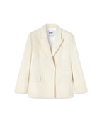 MSGM - Сака - Poplin Cotton Single - Breasted Jacket - Love|Labels