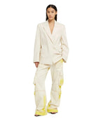 MSGM - Сака - Poplin Cotton Single - Breasted Jacket - Love|Labels