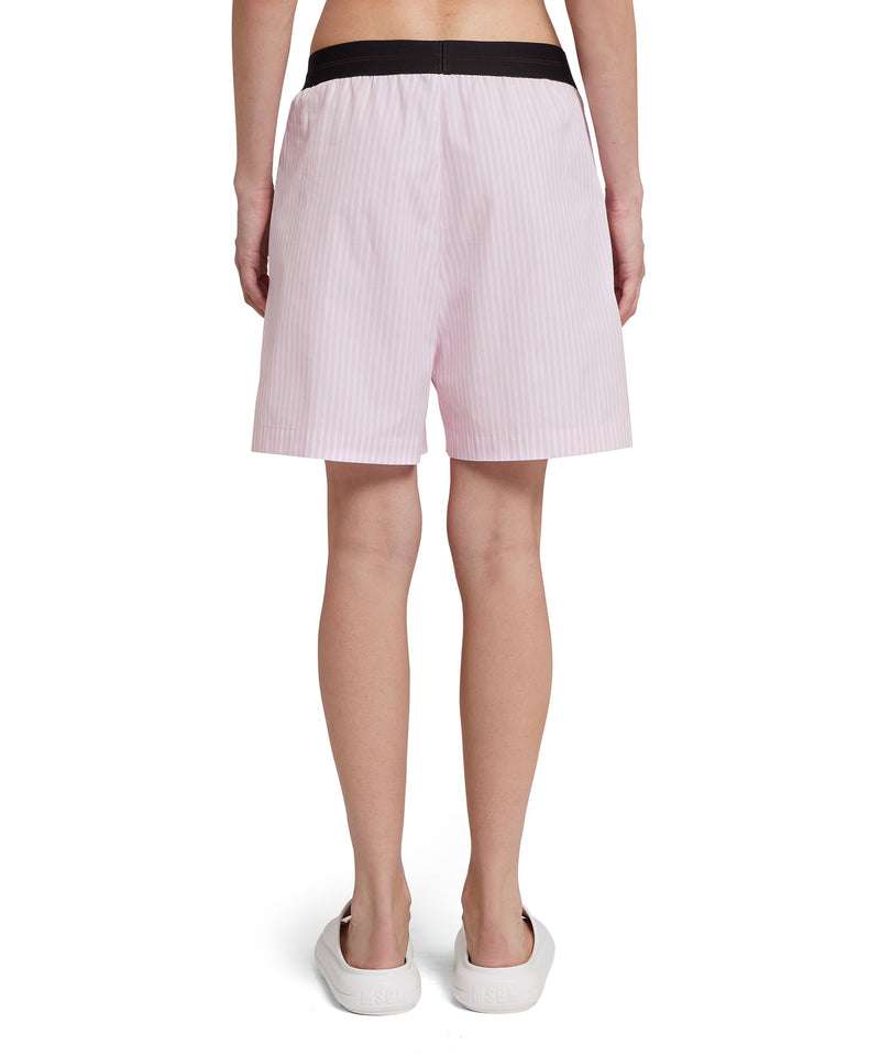 MSGM - Шорти - Rhinestone - Embellished Striped Shorts - Love|Labels