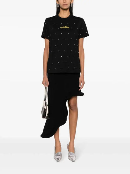 MSGM - Тениски - Rhinestone - Embellished T-shirt - Love|Labels