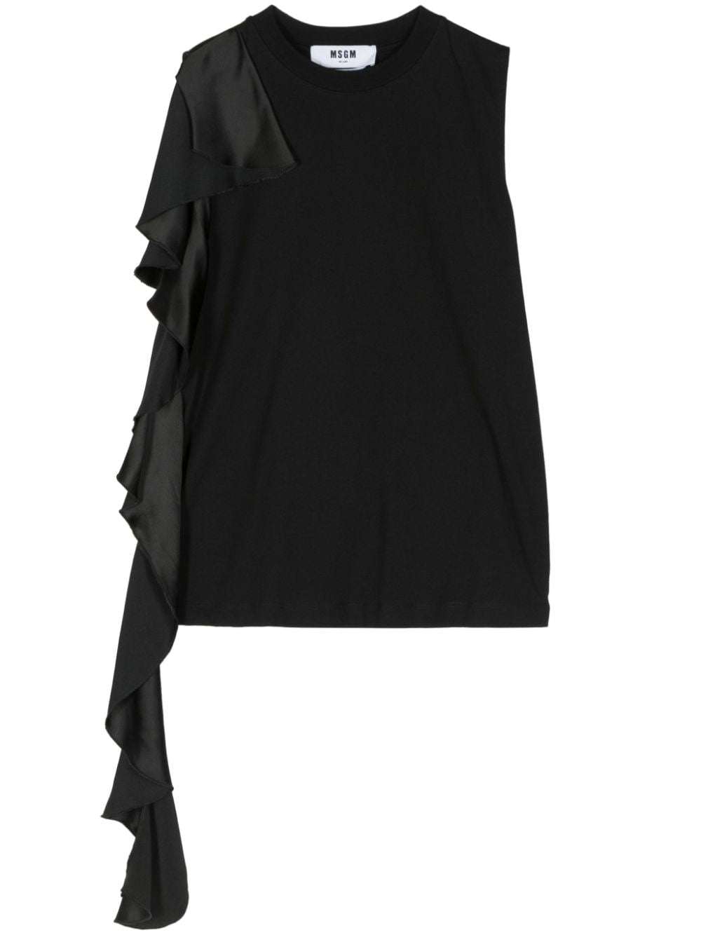 MSGM - Потници - Sleeveless Satin Top - Love|Labels